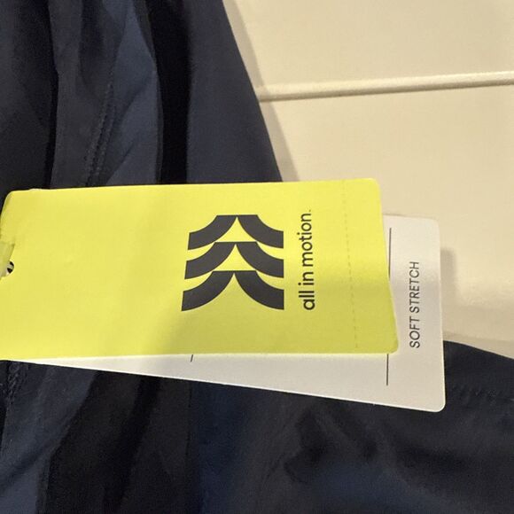 Men's Soft Stretch Hooded Full Zip Top - All In Motion XXL Dark Blue - Picture 5 of 8